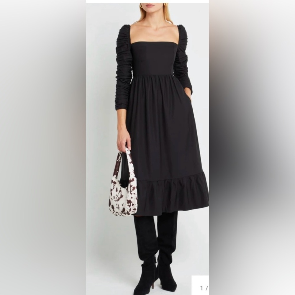 #7 🌸 O.P.T. Black Midi Dress 👗